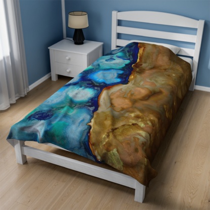 Geode: Velveteen Plush Blanket