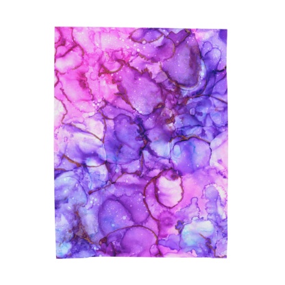 Violet Dream: Velveteen Plush Blanket - Image 2