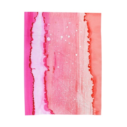 Pink Sunset: Velveteen Plush Blanket - Image 2