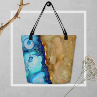 Geode : Large Tote Bag w/ Pocket