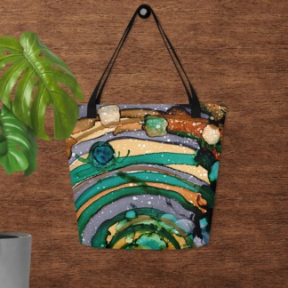 Galaxy : Large Tote Bag w/ Pocket