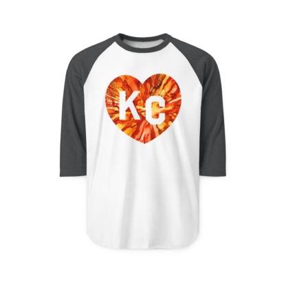 Heart of KC - Chiefs - Jersey Tee - Image 5