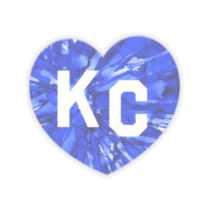 Heart of KC : Royals Kiss-Cut Sticker - Image 4