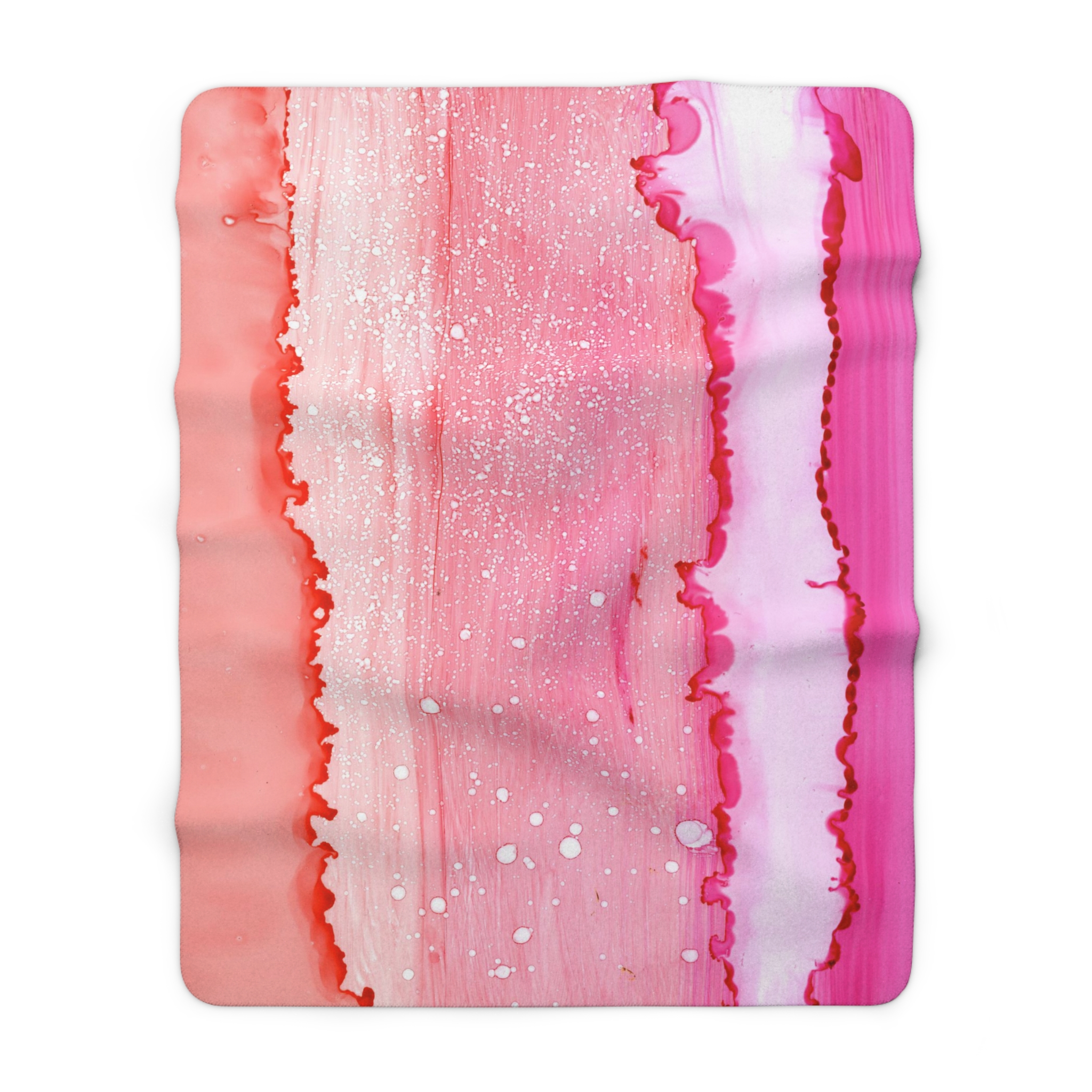 Pink Sunset : Sherpa Fleece Blanket - Image 3