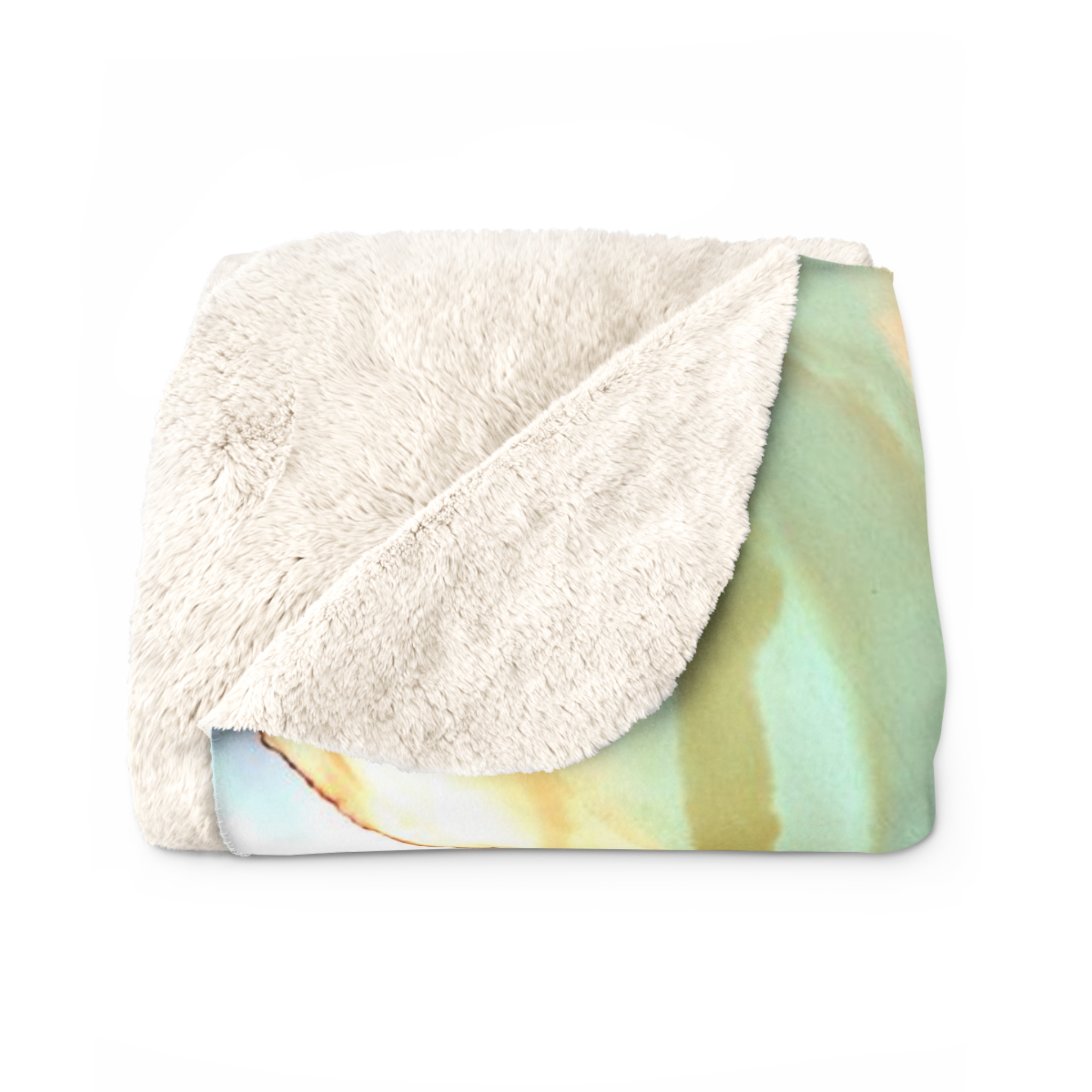Gentle Flower : Sherpa Fleece Blanket - Image 6