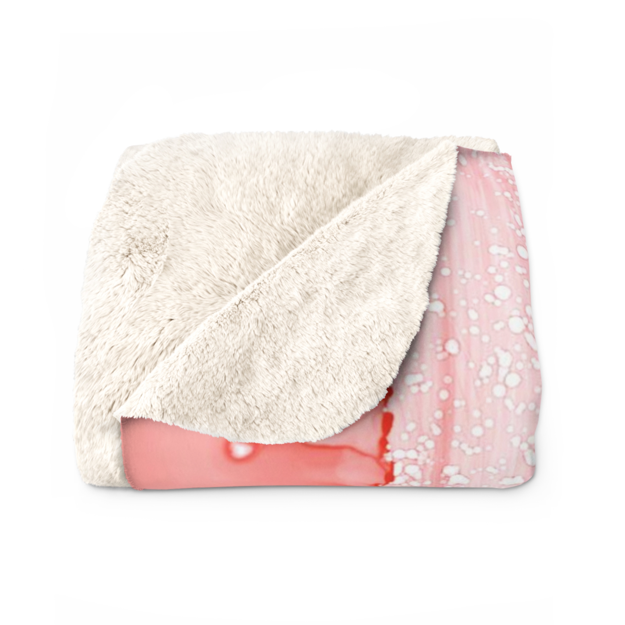 Pink Sunset : Sherpa Fleece Blanket - Image 4