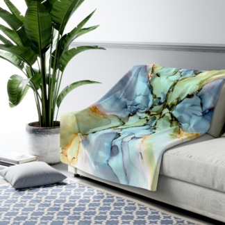 Gentle Flower : Sherpa Fleece Blanket